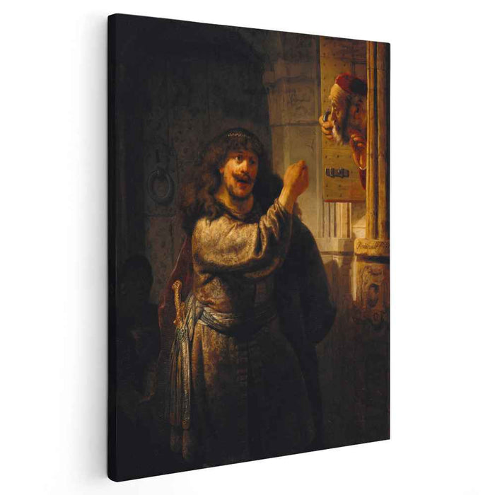 Samson Accusing His Father in Law (1635) by Rembrandt