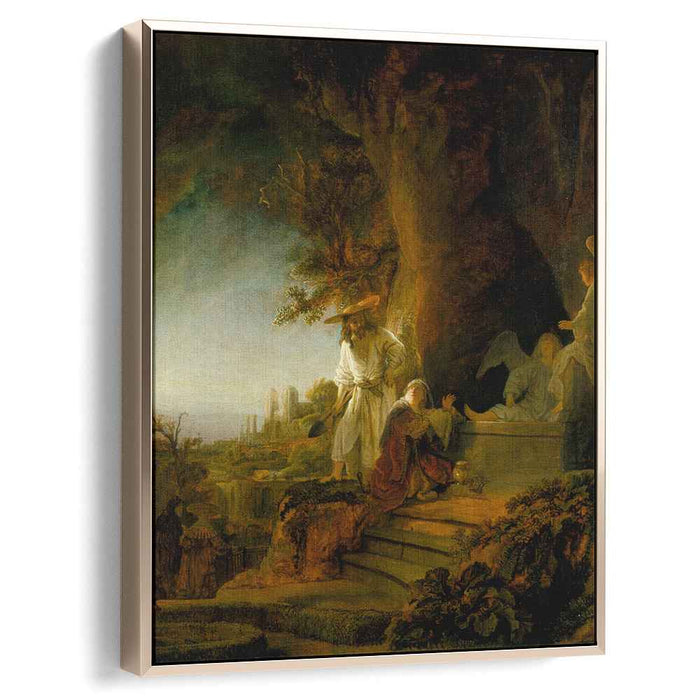 Christ and St. Mary Magdalene at the Tomb (1638) by Rembrandt