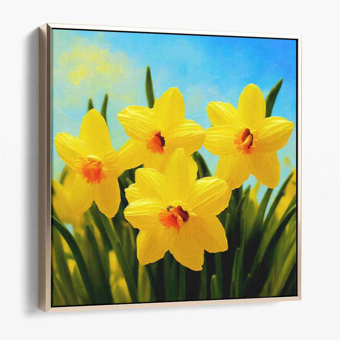 Petals of Daydreams: Springtime Radiance Canvas Art Print