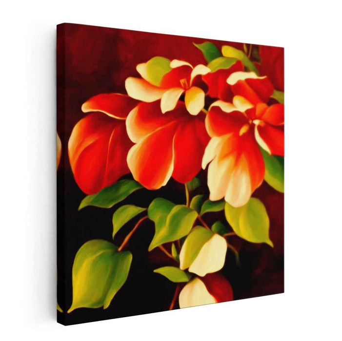 Floral Tapestry of Colors: Vibrant Floral Canvas Art Print