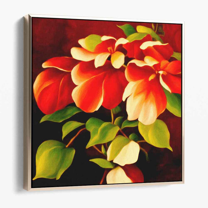 Floral Tapestry of Colors: Vibrant Floral Canvas Art Print