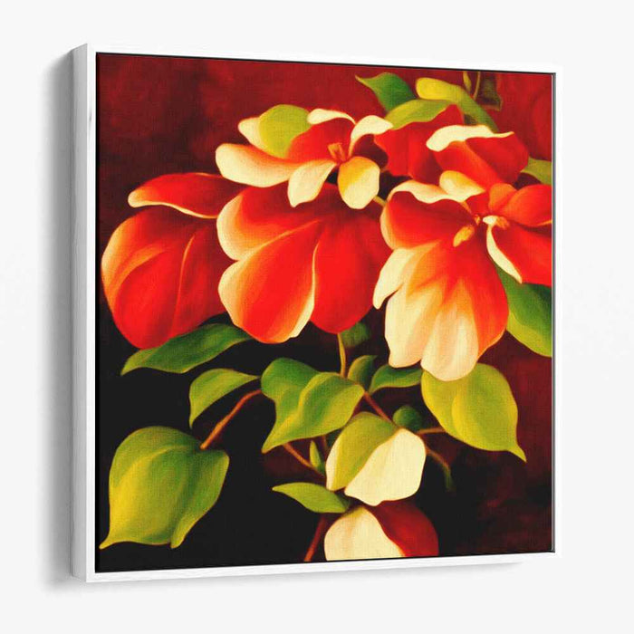 Floral Tapestry of Colors: Vibrant Floral Canvas Art Print