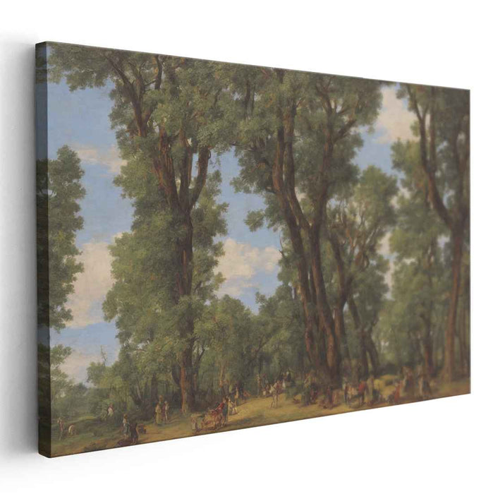 Forest Rendezvous: Serene Classical Landscape Canvas Art