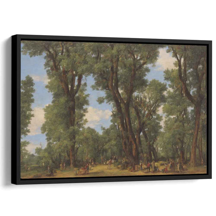 Forest Rendezvous: Serene Classical Landscape Canvas Art