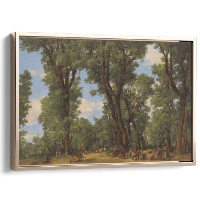 Forest Rendezvous: Serene Classical Landscape Canvas Art