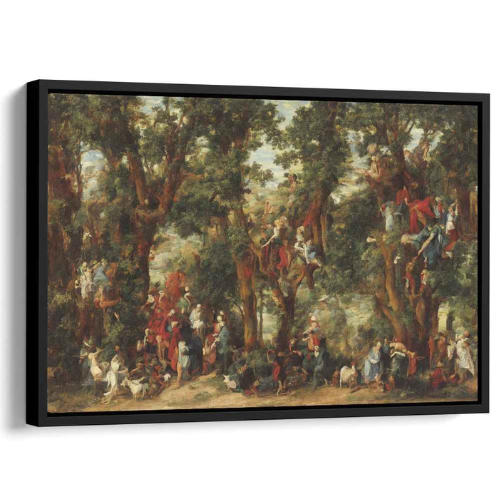 Suspended Ascent in Time: Baroque Genre Painting of Climbing Figures