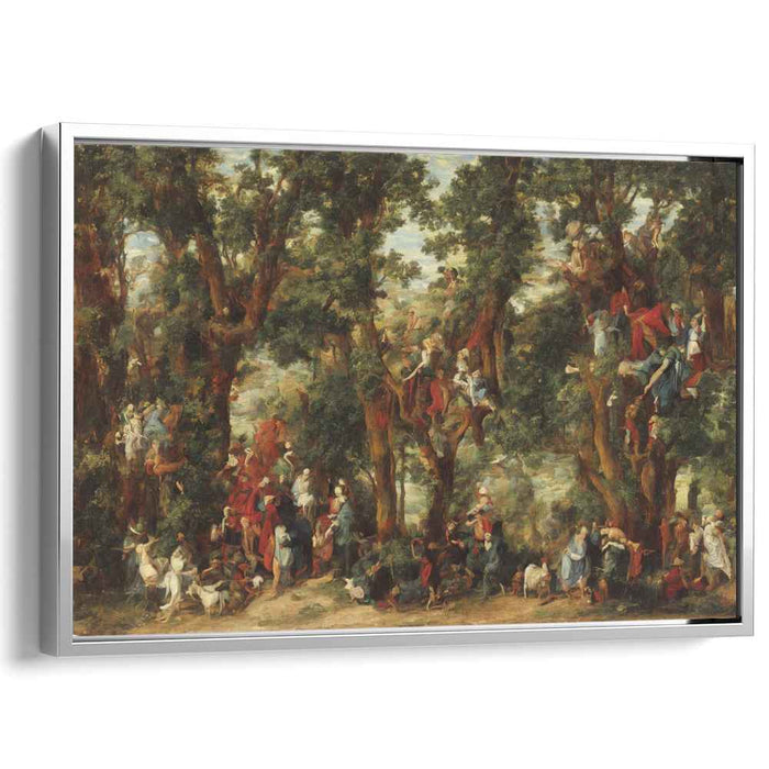 Suspended Ascent in Time: Baroque Genre Painting of Climbing Figures