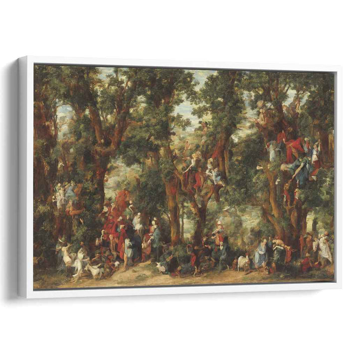 Suspended Ascent in Time: Baroque Genre Painting of Climbing Figures