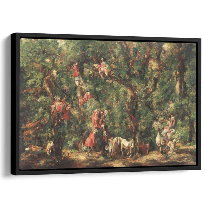 Whimsical Brushstrokes Celebration Symphony: Impressionist-Inspired Festive Scene Canvas Art