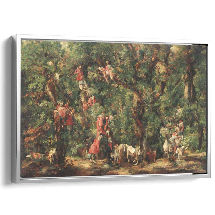 Whimsical Brushstrokes Celebration Symphony: Impressionist-Inspired Festive Scene Canvas Art