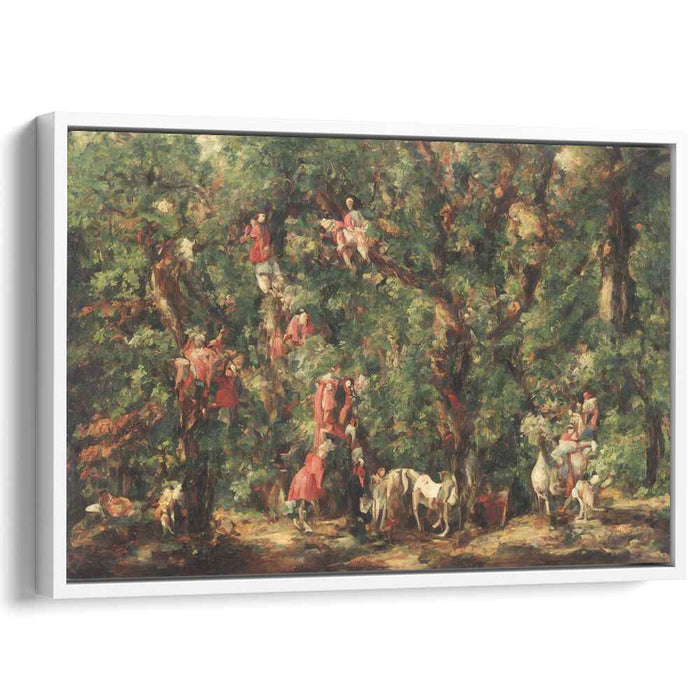 Whimsical Brushstrokes Celebration Symphony: Impressionist-Inspired Festive Scene Canvas Art