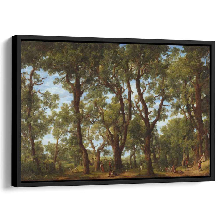 Ancient Oak Horizon: Classic Landscape with Majestic Oaks