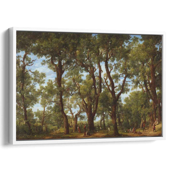 Ancient Oak Horizon: Classic Landscape with Majestic Oaks