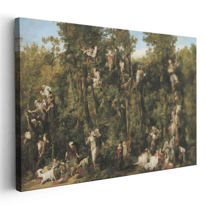 Harmonious Elegance Symphony: Classical Baroque Style Canvas Art