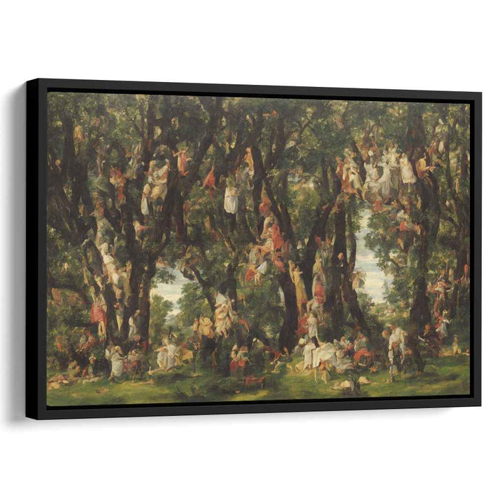 Whimsical Love Spell: Romantic Magical Realism Canvas Art