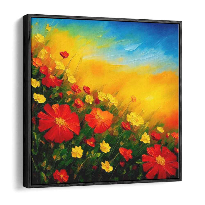 Floral Illusionists: Luminous Floral Impressionist Canvas Art Print