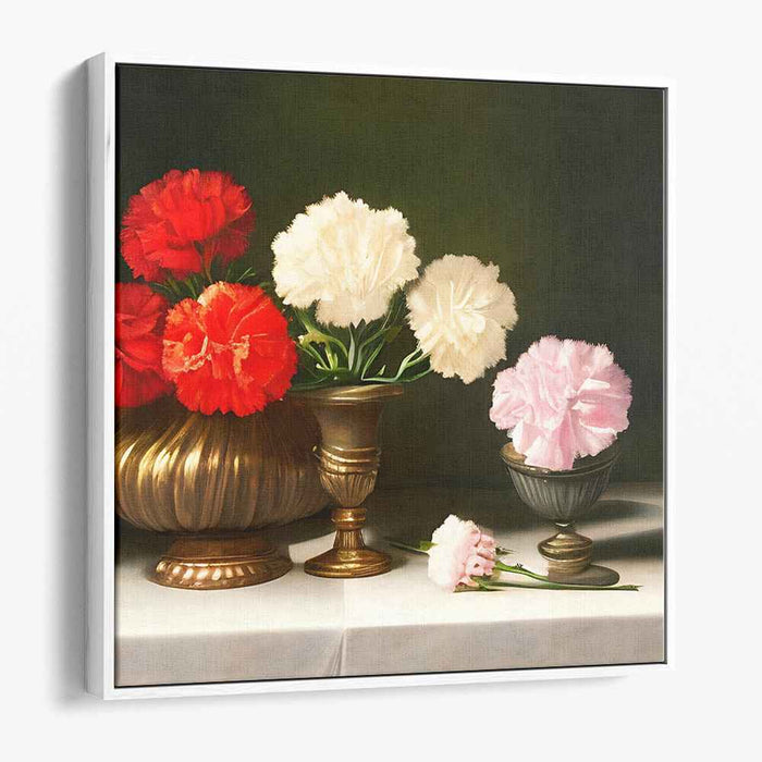 Carnation Sonata: Classical Floral Still Life with Carnations