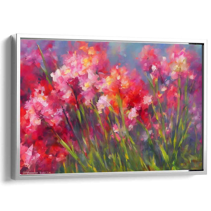 Strokes of Spring: Impressionist Floral Canvas Art Print