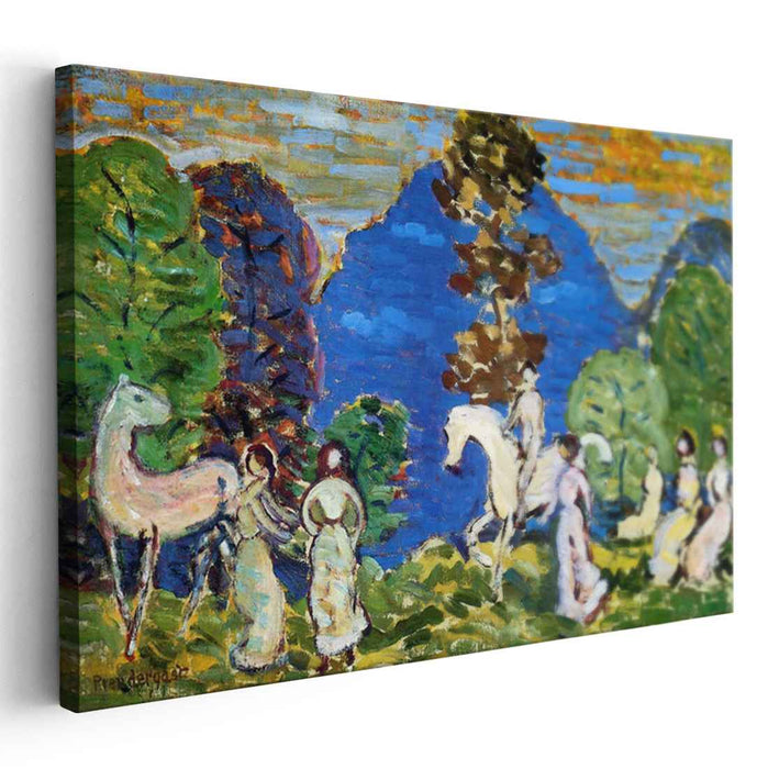 Rider against Blue Hills (1915) by Maurice Prendergast