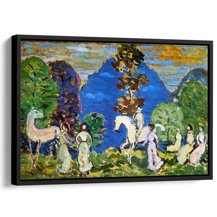 Rider against Blue Hills (1915) by Maurice Prendergast