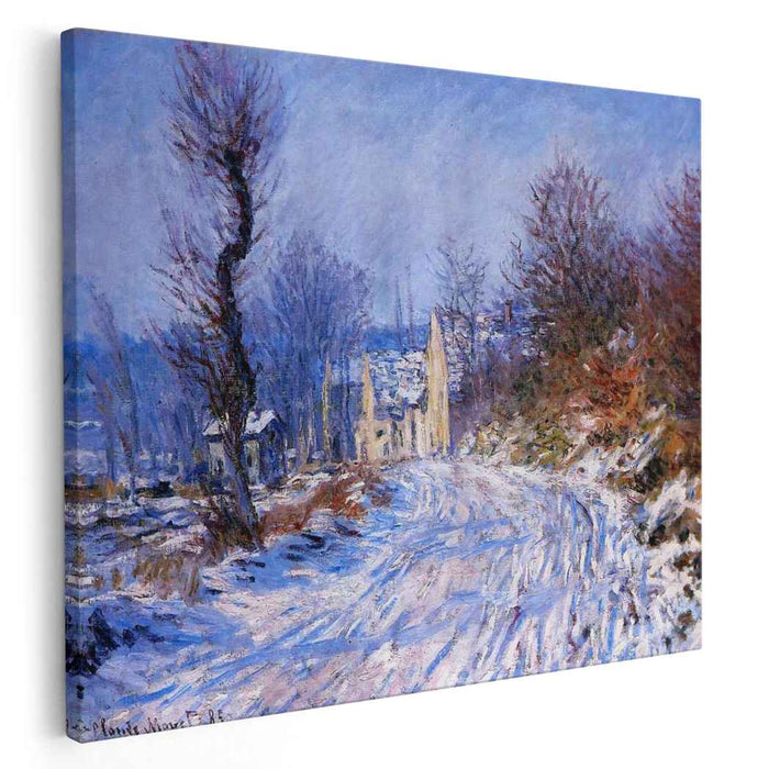 Road to Giverny in Winter (1885) by Claude Monet