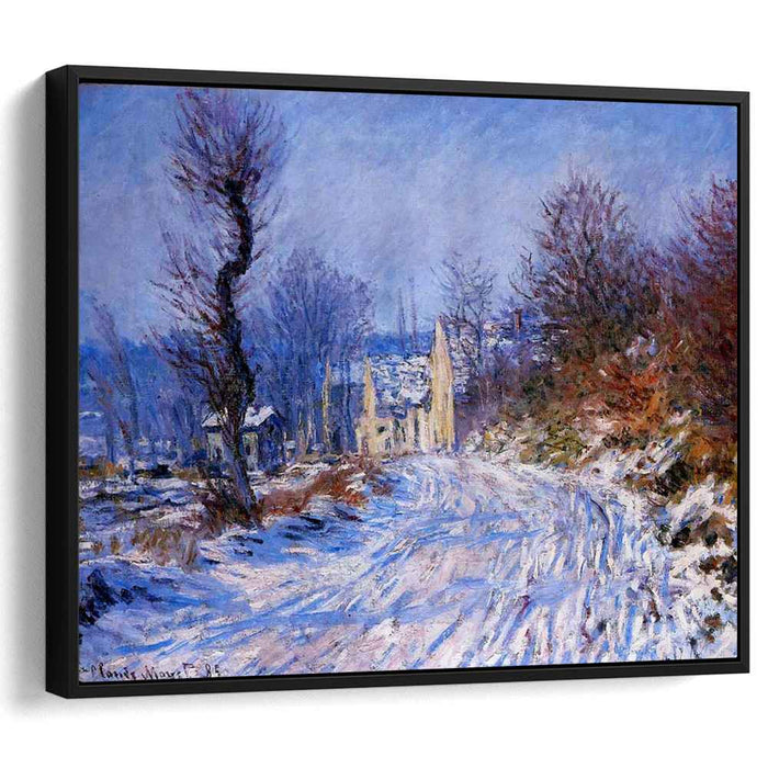 Road to Giverny in Winter (1885) by Claude Monet