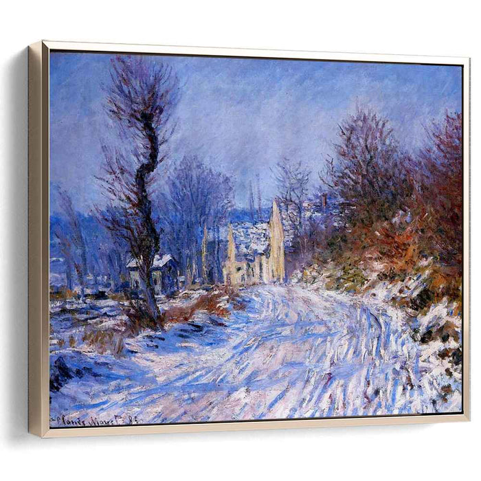 Road to Giverny in Winter (1885) by Claude Monet