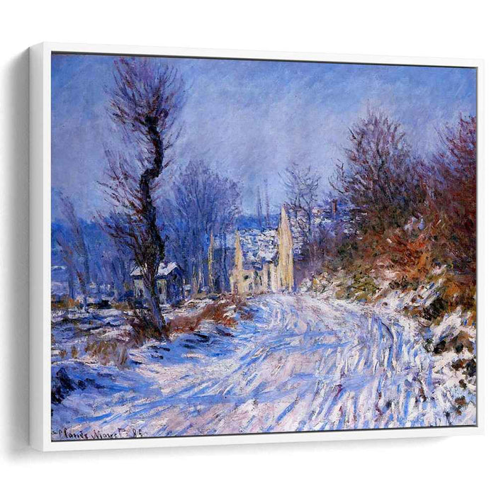 Road to Giverny in Winter (1885) by Claude Monet