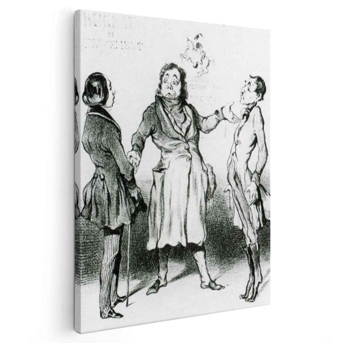 Robert Macaire Bureau of Military Replacements (1839) by Honore Daumier