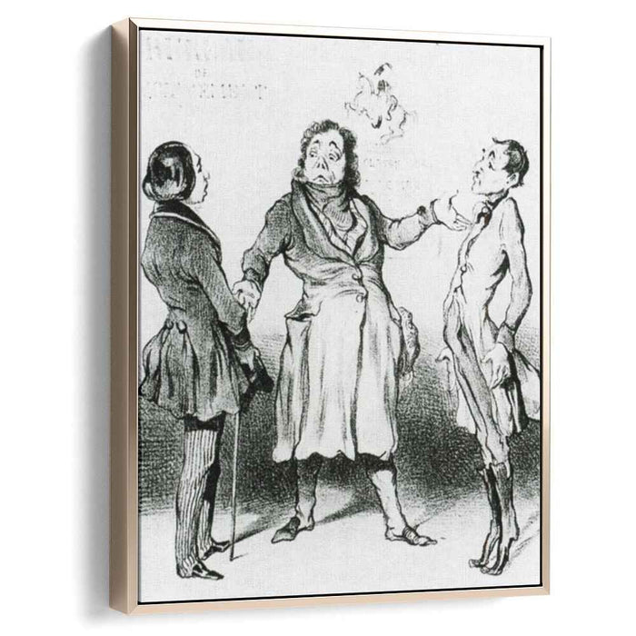 Robert Macaire Bureau of Military Replacements (1839) by Honore Daumier