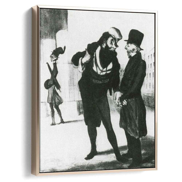 Robert Macaire Business Men (1836) by Honore Daumier