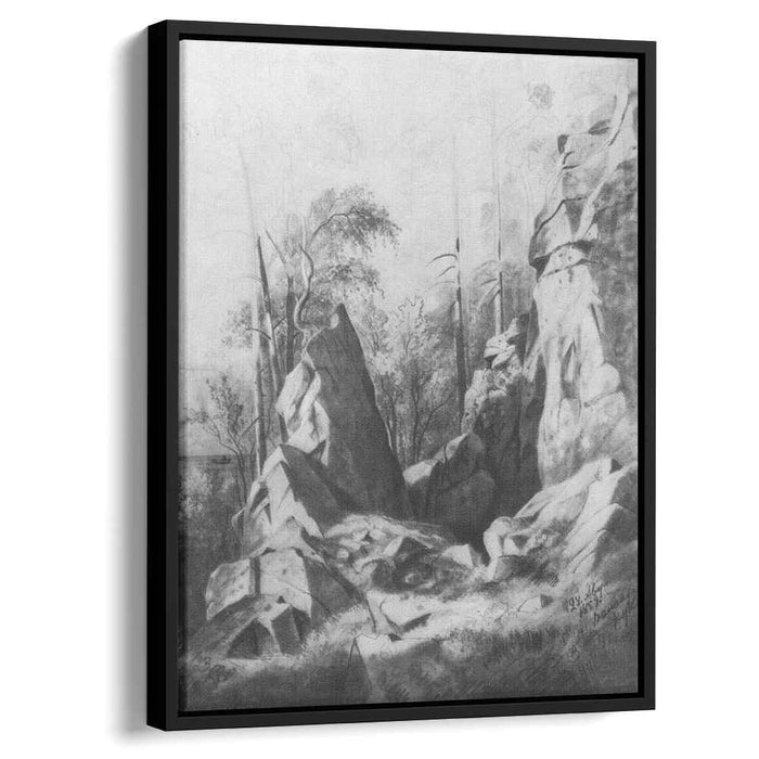 Rocks on the island of Valaam. Kukko (1859) by Ivan Shishkin