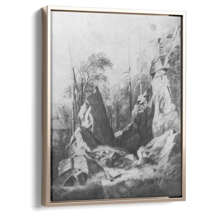 Rocks on the island of Valaam. Kukko (1859) by Ivan Shishkin