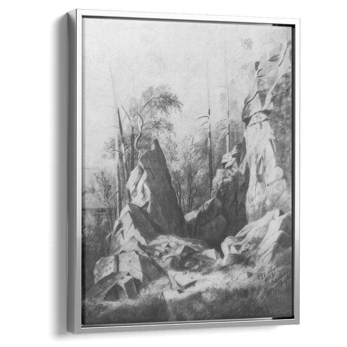 Rocks on the island of Valaam. Kukko (1859) by Ivan Shishkin