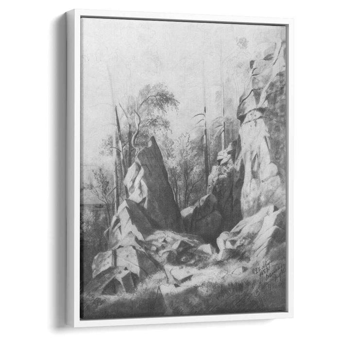 Rocks on the island of Valaam. Kukko (1859) by Ivan Shishkin