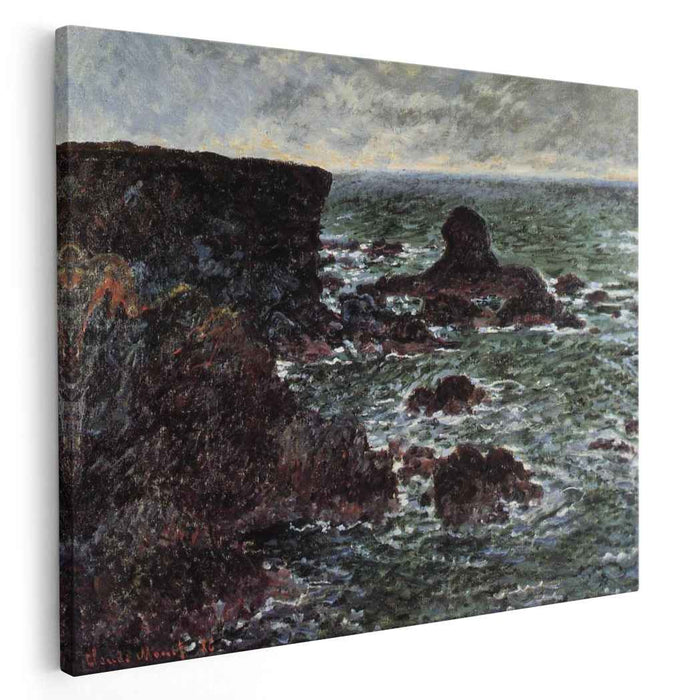 Rocky Coast and the Lion Rock, Belle-Ile by Claude Monet