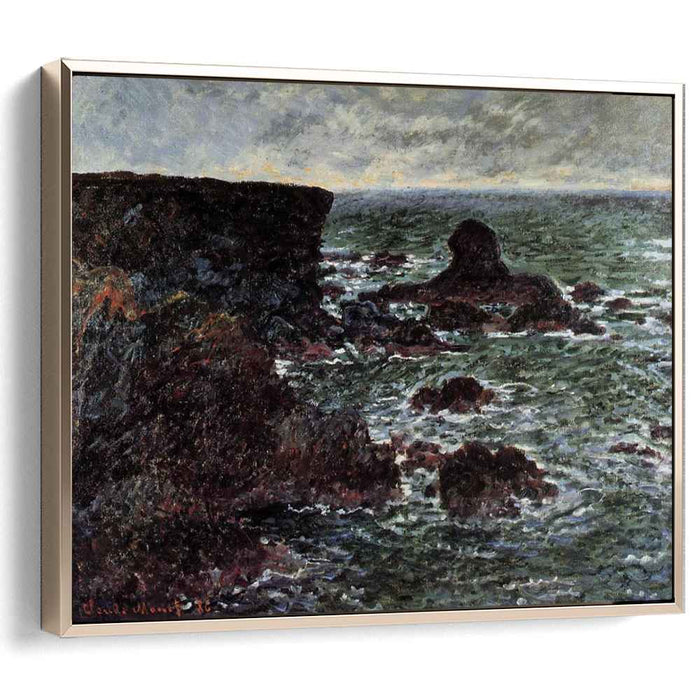 Rocky Coast and the Lion Rock, Belle-Ile by Claude Monet