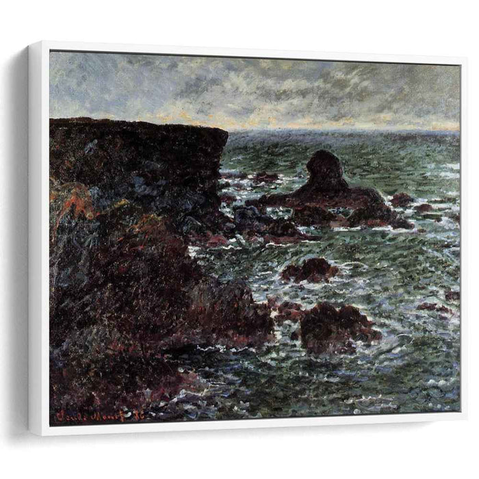 Rocky Coast and the Lion Rock, Belle-Ile by Claude Monet