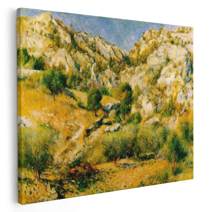 Rocky Craggs at l'Estaque (1882) by Pierre-Auguste Renoir