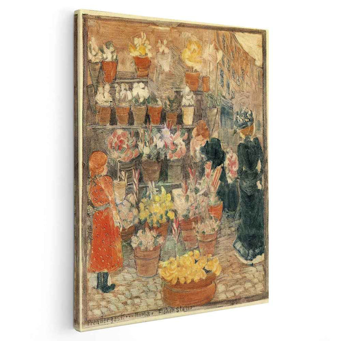 Roma Flower Stall (also known as Flower Stall or Roman Flower Stall) (1899) by Maurice Prendergast