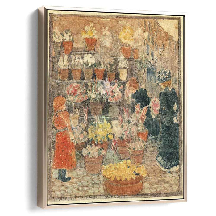 Roma Flower Stall (also known as Flower Stall or Roman Flower Stall) (1899) by Maurice Prendergast