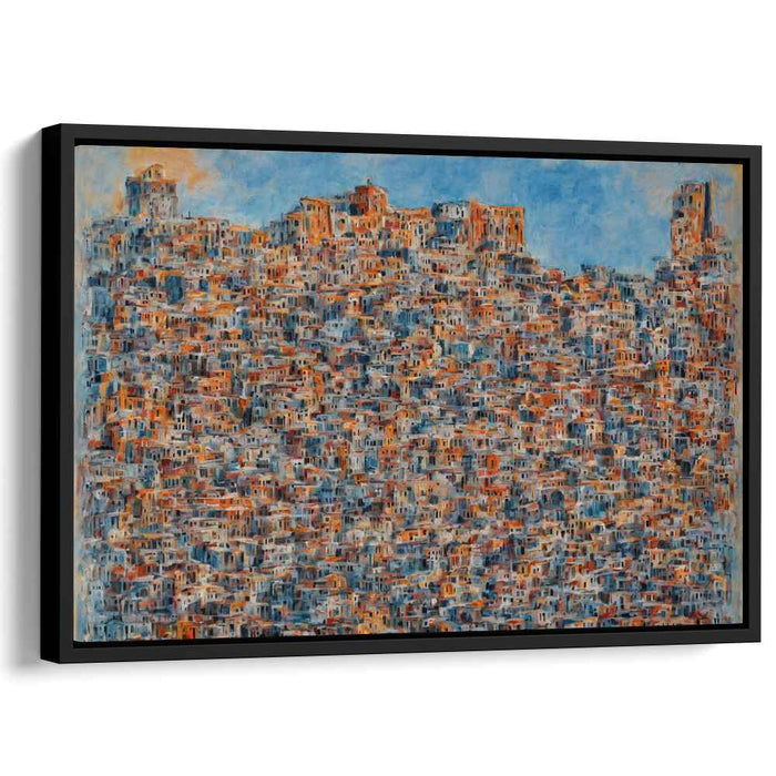 Concrete Jungle Overture: Dense Urban Symphony Canvas Art