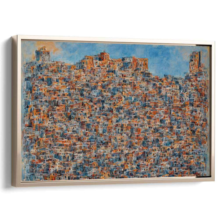 Concrete Jungle Overture: Dense Urban Symphony Canvas Art