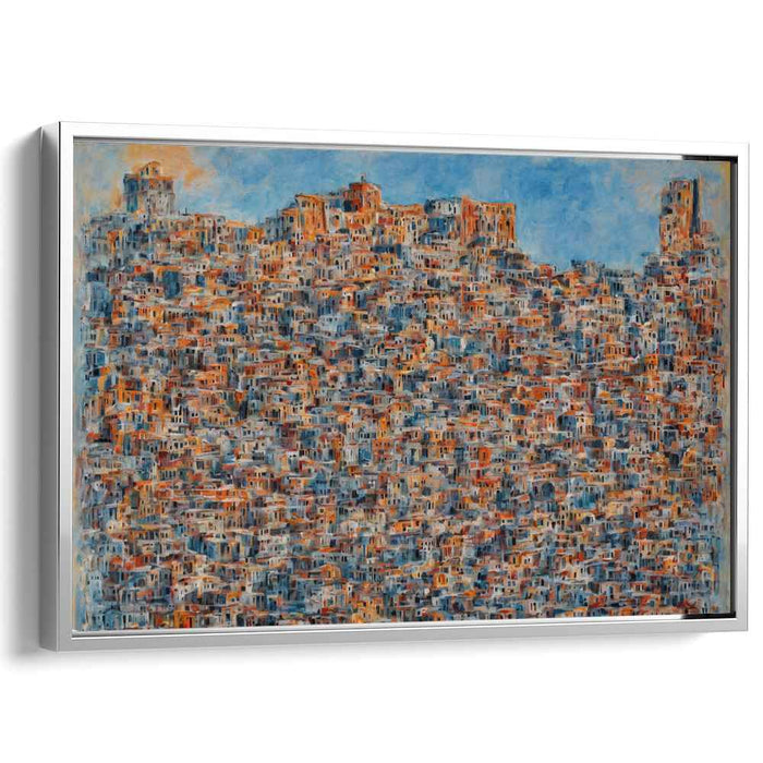 Concrete Jungle Overture: Dense Urban Symphony Canvas Art