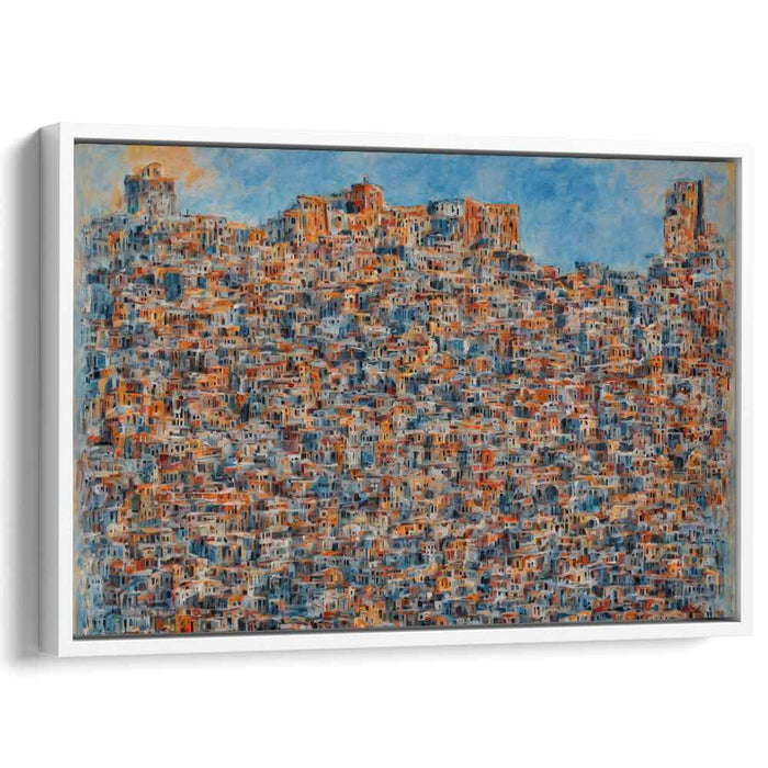 Concrete Jungle Overture: Dense Urban Symphony Canvas Art
