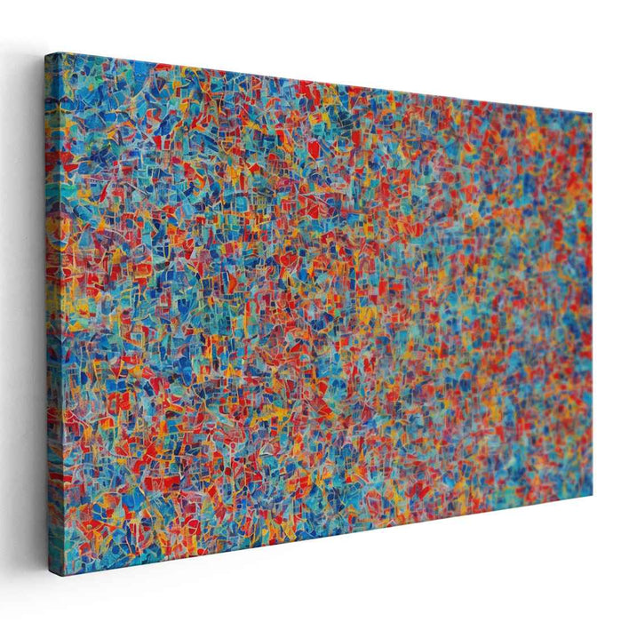 Color Symphony Canvas Art Print: Abstract Expressionist Color Symphony Canvas Art Print