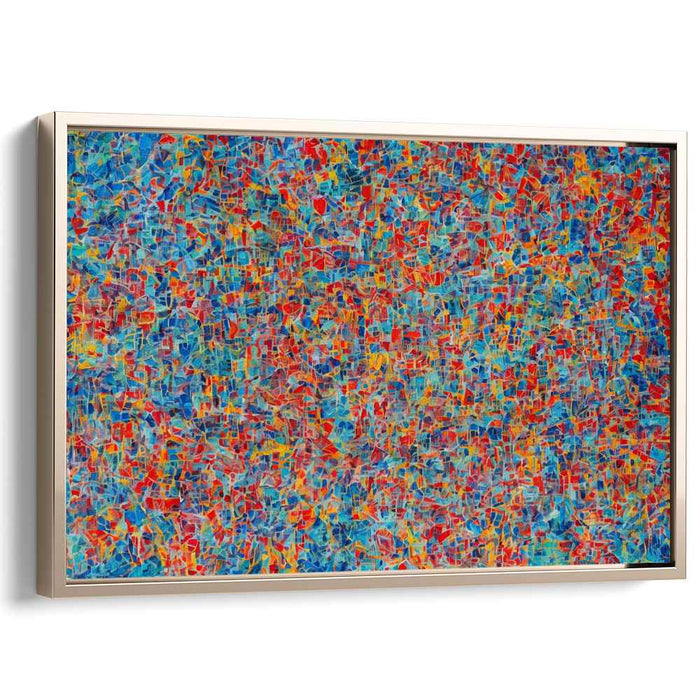 Color Symphony Canvas Art Print: Abstract Expressionist Color Symphony Canvas Art Print