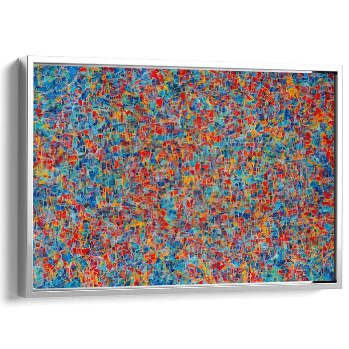 Color Symphony Canvas Art Print: Abstract Expressionist Color Symphony Canvas Art Print
