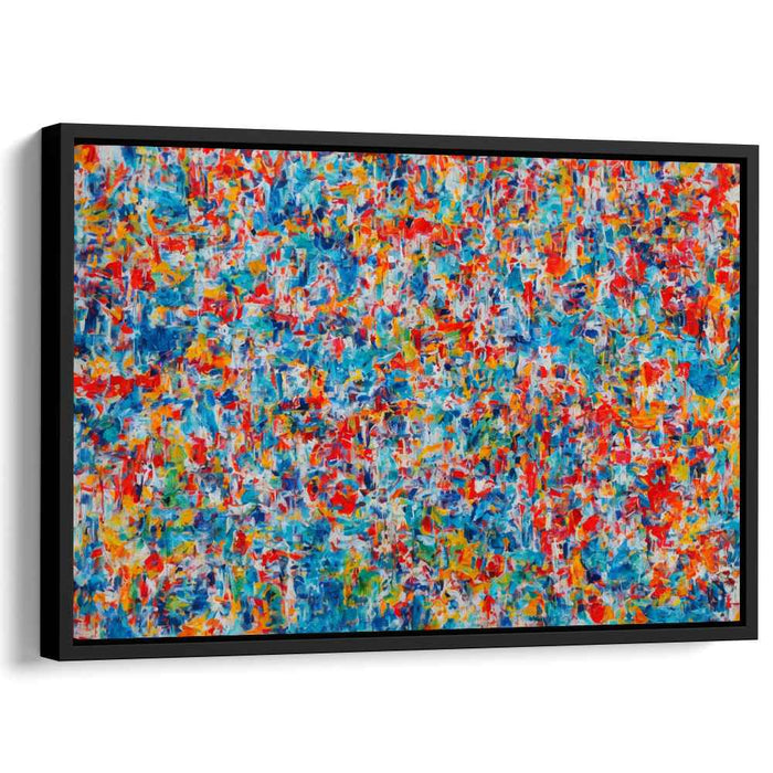 Rebel Hues: Abstract Expressionist Riot of Colors Canvas Art