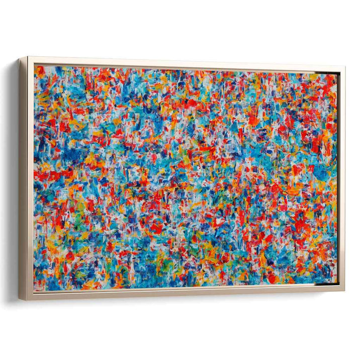 Rebel Hues: Abstract Expressionist Riot of Colors Canvas Art